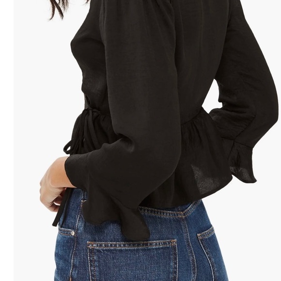 Sold Out Top Shop Versatile Freya Wrap Blouse - Picture 4 of 6